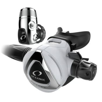 Oceanic Delta 5 White + EDX DIN Set + Alpha 10 Octopus + Tasche